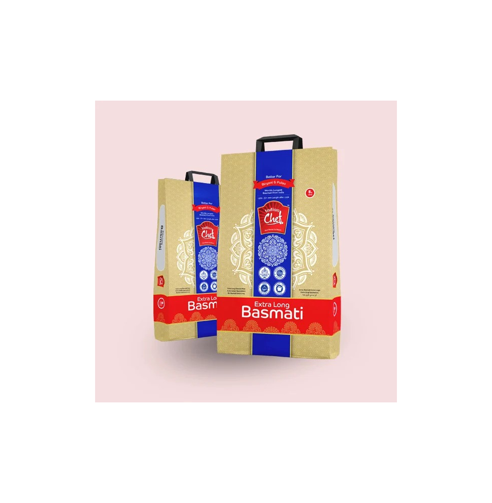 Ryż Basmati Extra Długi – 5Kg | Indian Chef – Premium Indyjski Ryż