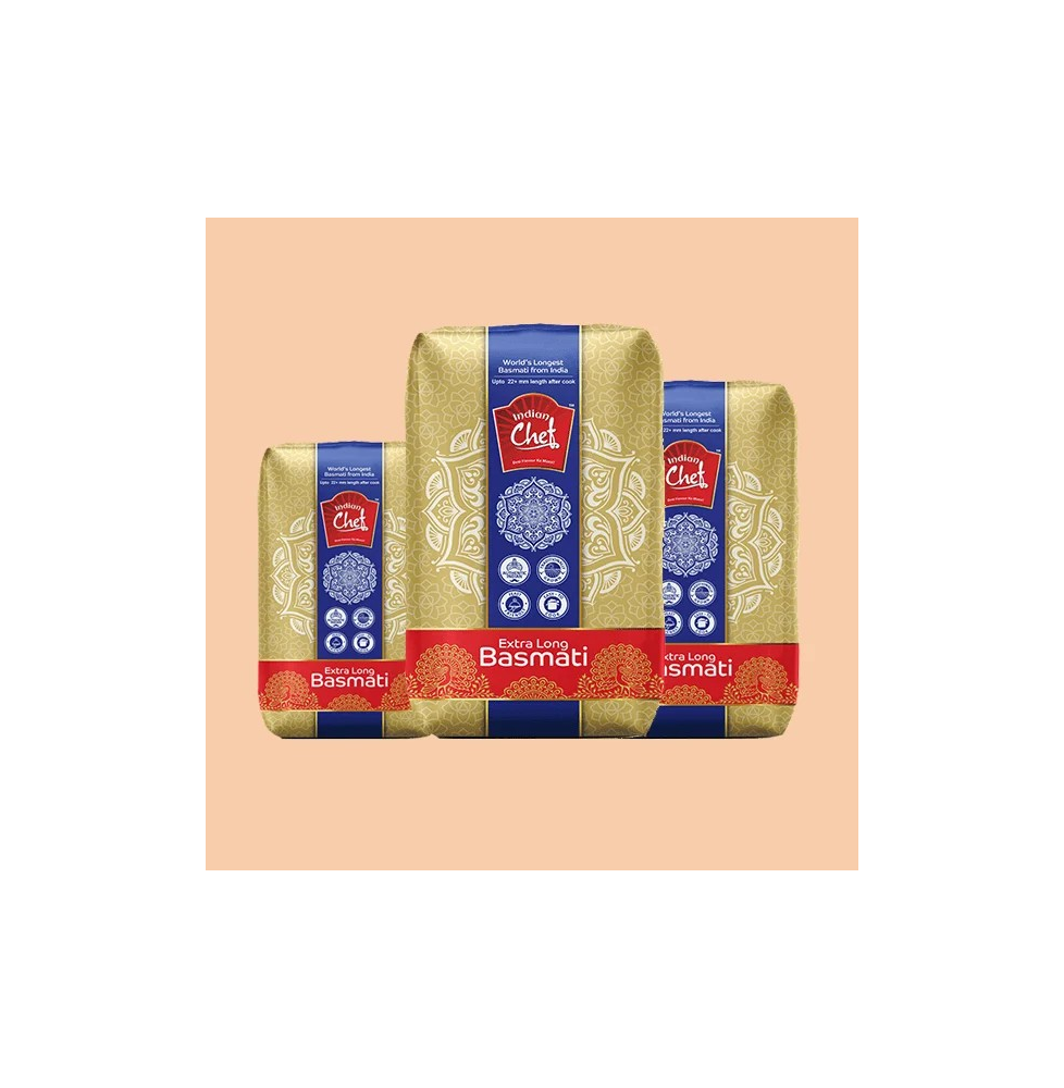 Ryż Basmati Extra Długi – 1Kg | Indian Chef – Premium Indyjski Ryż