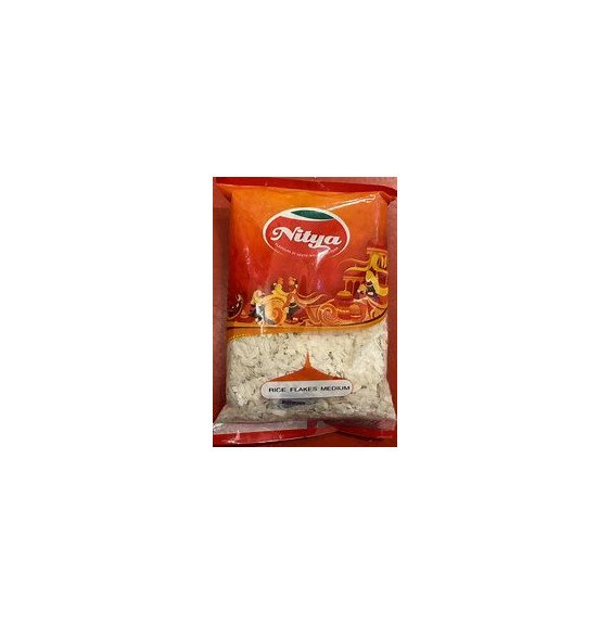 Poha Średnie Białe – 500g | NITYA – Premium Płatki Ryżowe