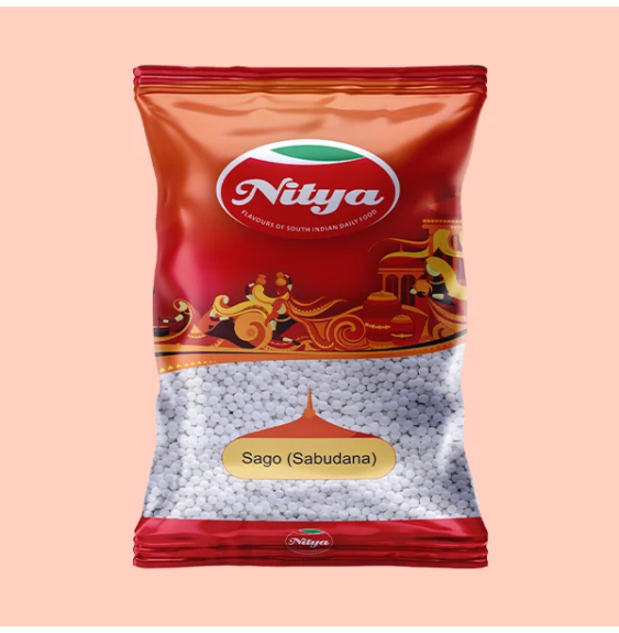 Medium Sago (Sabudana) – 250g | Nitya Tapioca Pearls for Cooking & Fasting