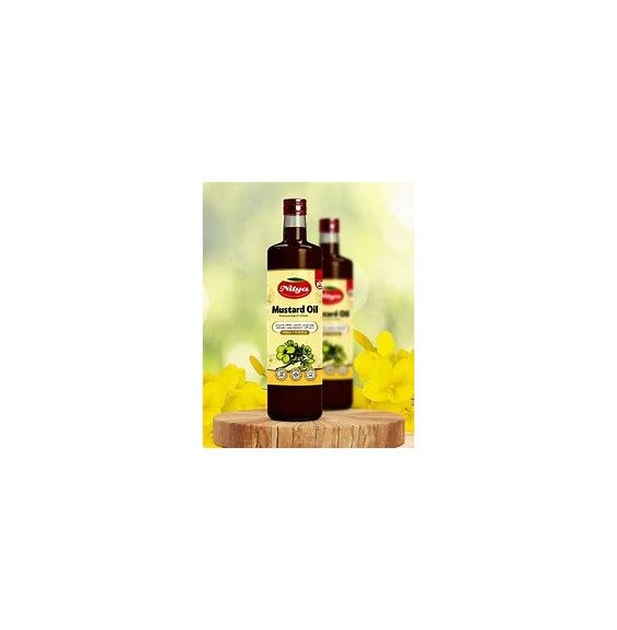 Mustard Oil – 1L | Nitya Cold Pressed Cooking Oil for Frying & Indian Cuisine