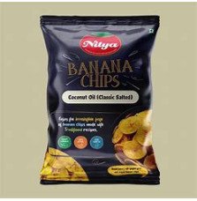 Chipsy Bananowe CS (Smażone w Oleju Kokosowym) – 150g | Nitya – Chrupiąca Przekąska w Stylu Keralijskim