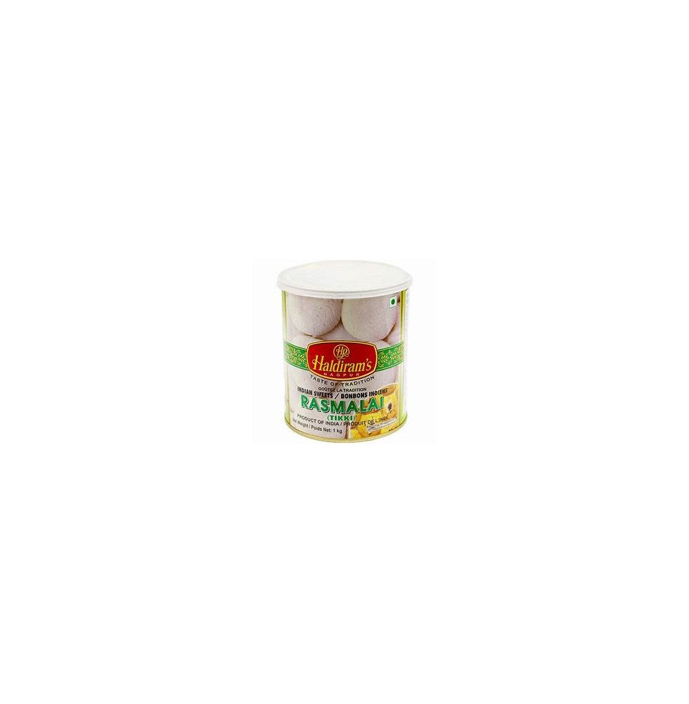 Rasmalai – 1kg | Haldiram’s – Kremowy Indyjski Deser z Saffranem i Kardamonem