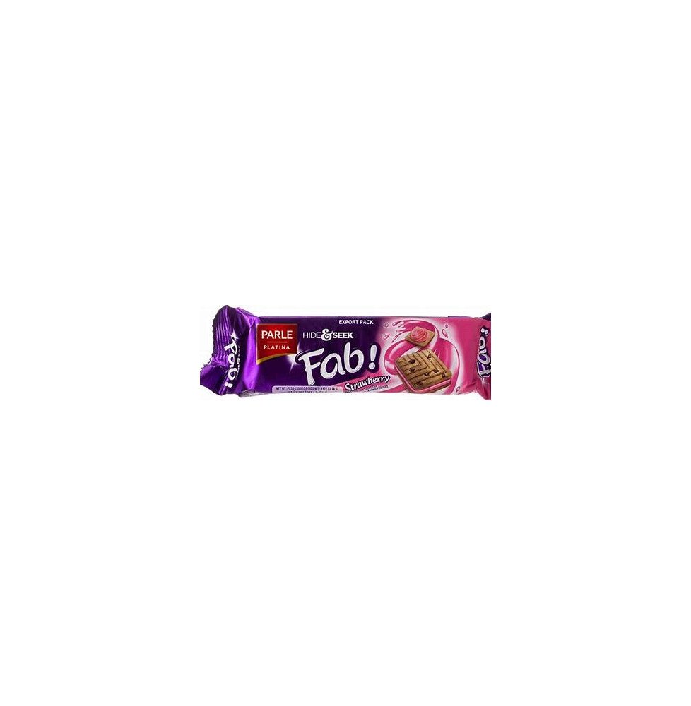 Hide & Seek Fab Strawberry – 112g | IND – Strawberry Flavored Cookies for Tea and Snacks