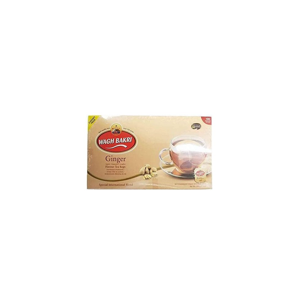 Wagh Bakri Ginger Tea Bags – 200g | Wagh Bakri Ginger Herbal Tea Bags