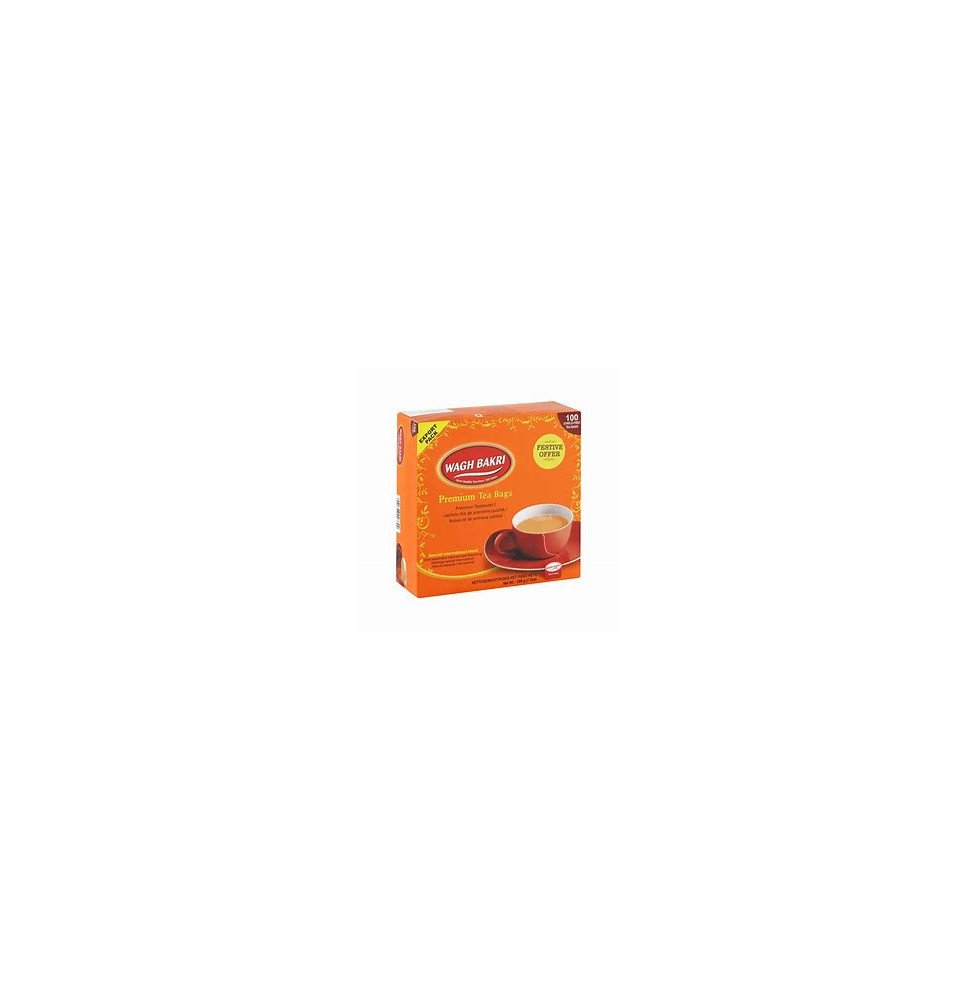 Premium Torebki Herbaty Bez Zszywek – 200g | Czarna Herbata Torebkowa Wagh Bakri
