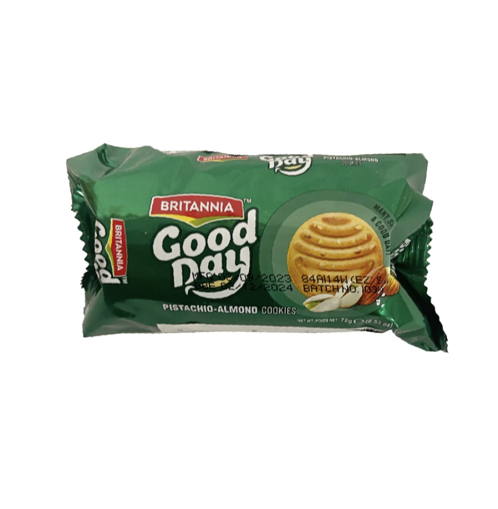 Britannia Ciasteczka Pista-Migdałowe – 75g | Orzechowe Ciasteczka Pista i Migdałowe do Przekąsek,