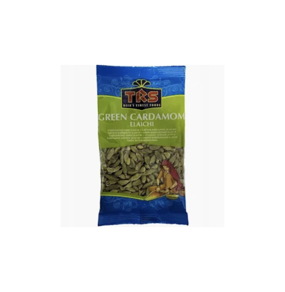 TRS Zielony Kardamon – 750g | Wysokiej Jakości Całe Strąki Kardamonu do Gotowania i Piekarnictwa,