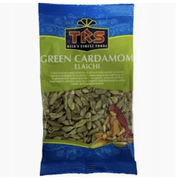 TRS Zielony Kardamon – 750g | Wysokiej Jakości Całe Strąki Kardamonu do Gotowania i Piekarnictwa,