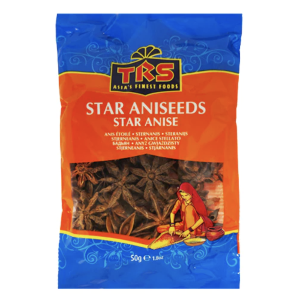 TRS Anyż Gwiazdkowy – 50g | Aromatyczne Całe Anyżki Gwiazdkowe do Przypraw i Przyprawiania,