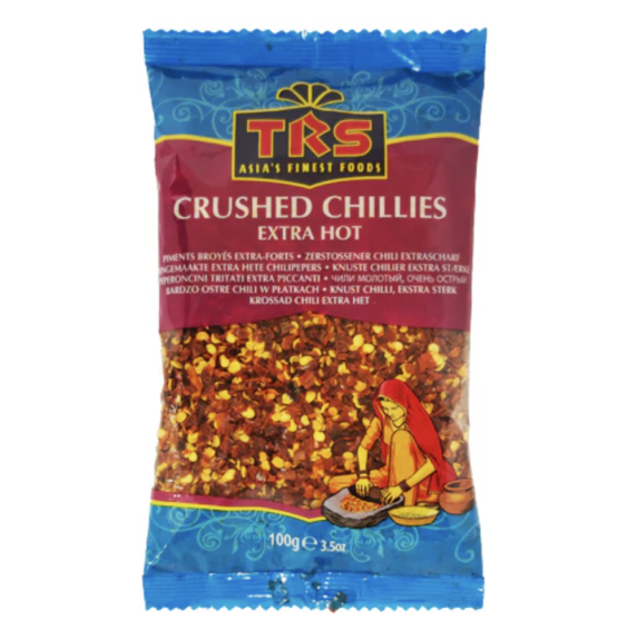 TRS Kruszone Papryczki Chili – 100g | Kruszone Czerwone Papryczki Chili do Pikantnych Potraw i Przyprawiania,