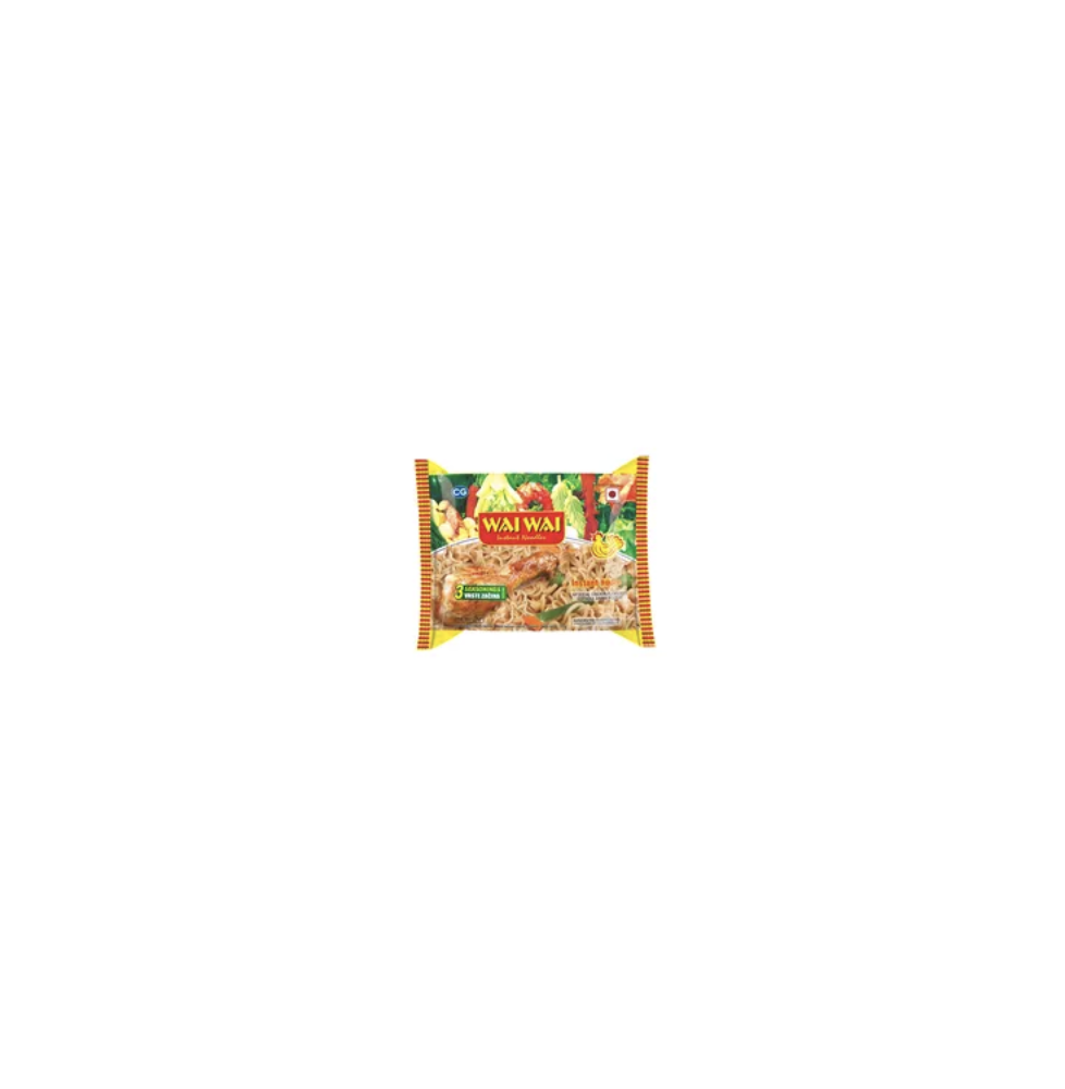 Wai Wai Chicken Noodles – 75g | Instant Chicken Flavored Noodles for Quick Meals