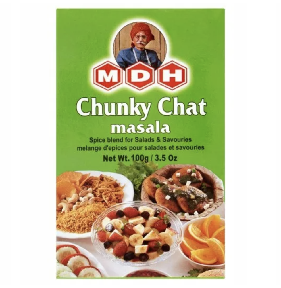 MDH Chunky Mieszanka Chaat Masala – 500g | Pikantno-Kwaśna Mieszanka do Indyjskich Przekąsek i Chaatów,