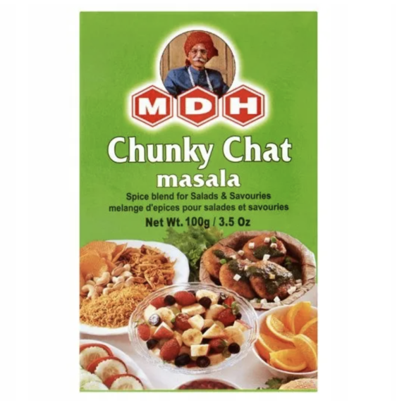 MDH Chunky Mieszanka Chaat Masala – 500g | Pikantno-Kwaśna Mieszanka do Indyjskich Przekąsek i Chaatów,