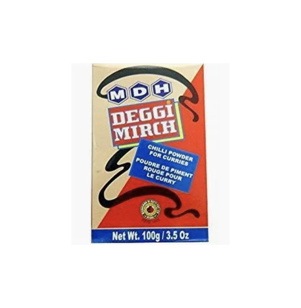 Deggi Chili Powder – 100g | MDH Smoky Red Chili for Colorful Dishes & Tandoori