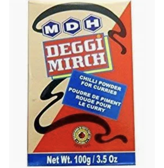 Deggi Chili Powder – 100g | MDH Smoky Red Chili for Colorful Dishes & Tandoori