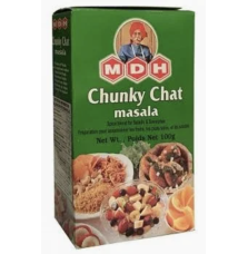 Masala Chaat – 100g | MDH Kawałkowa, Kwaśna Mieszanka Przypraw do Przekąsek i Owoców,