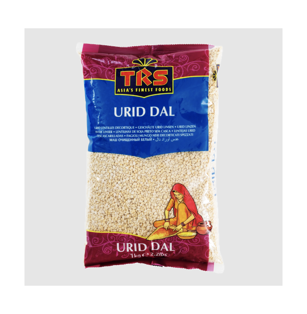 Dal Urid – 500g | TRS Premium Rozdrobione Czarna Soczewica do Gotowania i Zup,