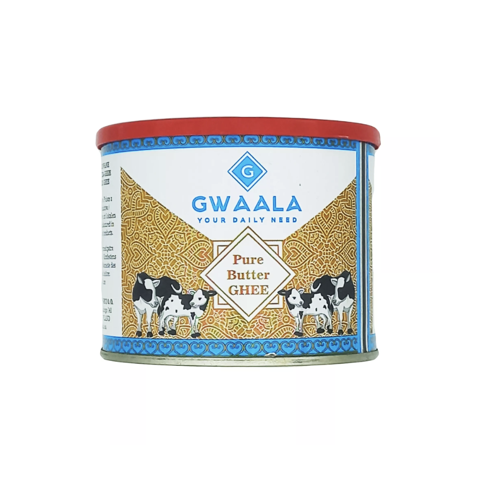 Ghee Gwaala 500/400g | Klarowane Masło do Gotowania i Kuchni Indyjskiej,