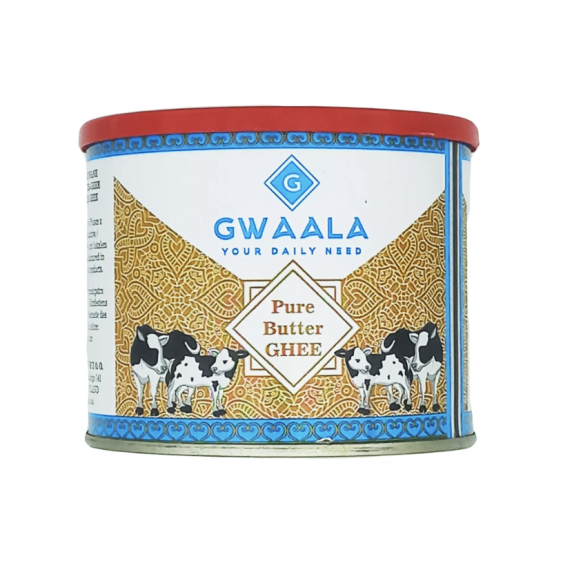Ghee Gwaala 500/400g | Klarowane Masło do Gotowania i Kuchni Indyjskiej,