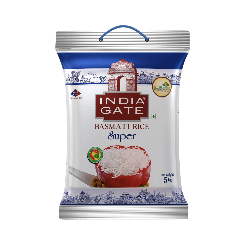 Ryż Basmati India Gate Premium EL – 5.5kg | Starzony Ryż Basmati do Premium Potraw i Biryani,