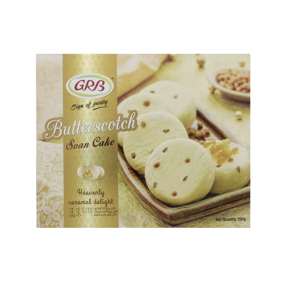 Soan Cake Butterscotch GRB – 200g | Słodki i Maślany Soan Cake do Deserów,
