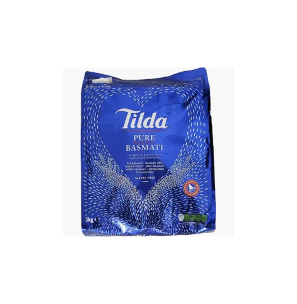 Ryż Basmati Tilda – 5kg | Premium Ryż Basmati do Gotowania i Biryani,