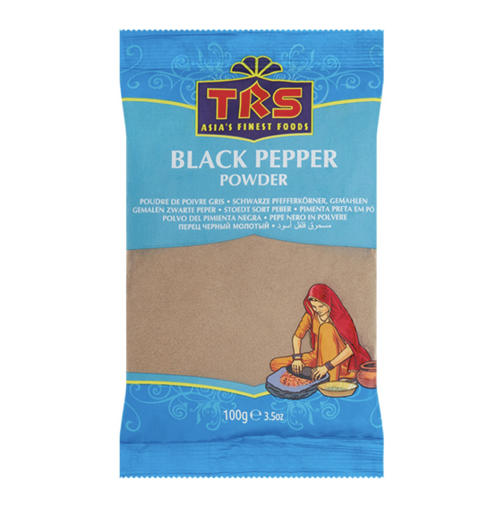 TRS Black Pepper Powder – 100g | Freshly Ground Black Pepper for Cooking & Seasoning