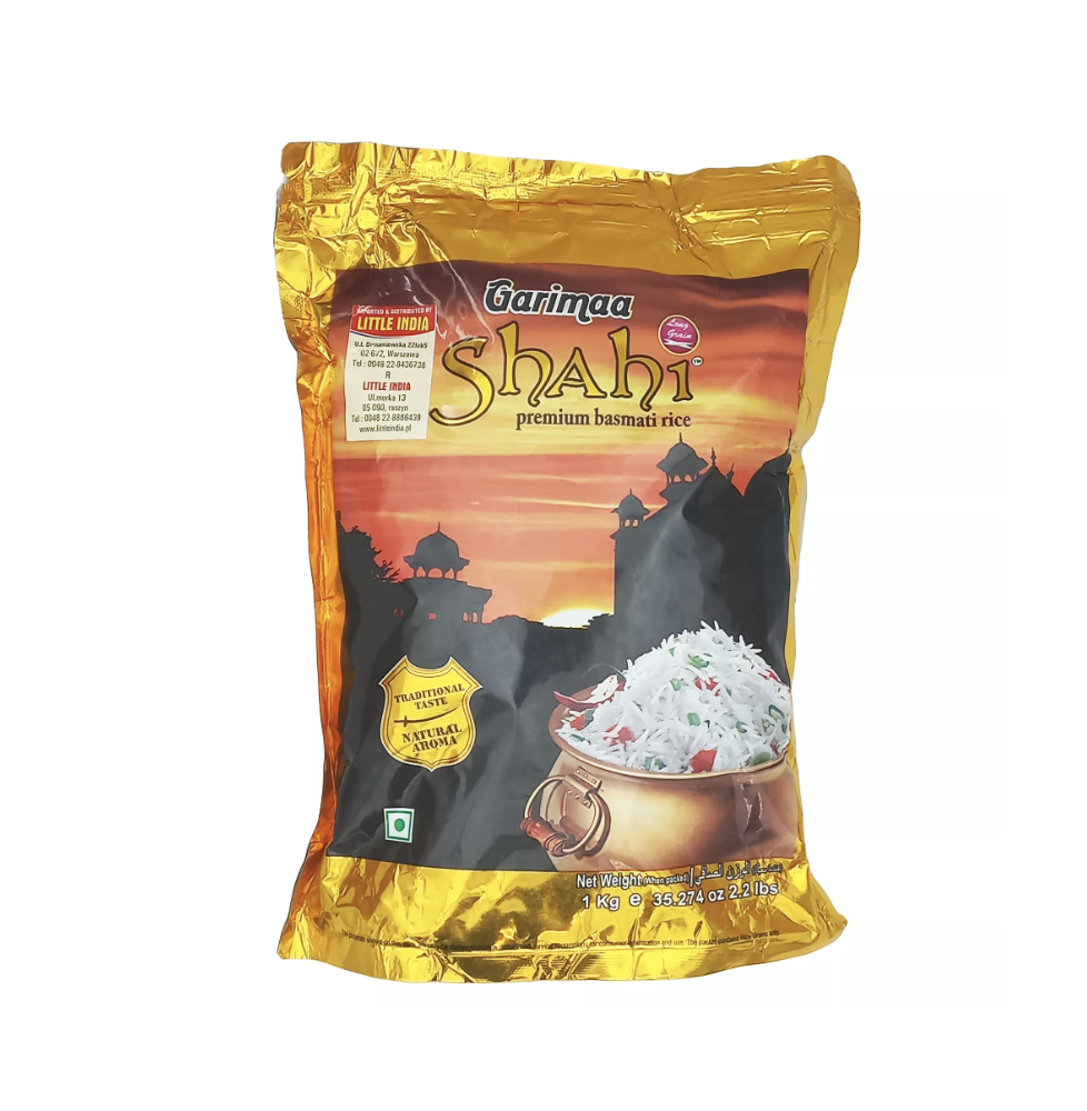 Ryż Basmati Garimaa Shahi – 1kg | Premium Starzony Ryż Basmati do Gotowania i Biryani,