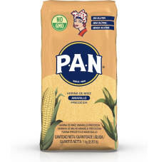 Mąka Kukurydziana PAN – 1kg | Premium Mąka Kukurydziana do Gotowania i Pieczenia (Żółte Opakowanie),