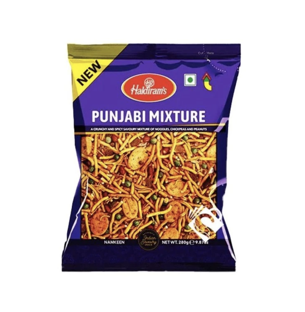 Mieszanka Punjabi Haldiram – 280g | Tradycyjna Mieszanka Snacków Punjabi do Szybkich Przekąsek,