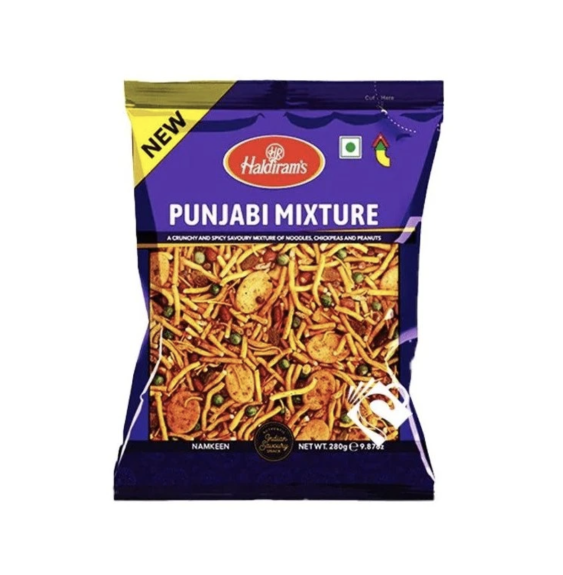 Mieszanka Punjabi Haldiram – 280g | Tradycyjna Mieszanka Snacków Punjabi do Szybkich Przekąsek,