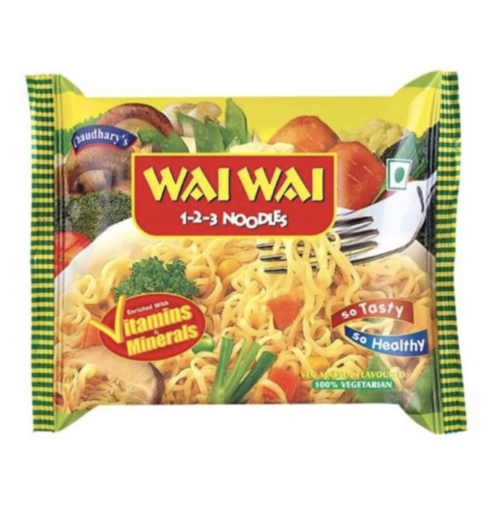 Wai Wai Noodles Warzywne – 65g | Błyskawiczne Noodles Warzywne na Szybki Posiłek,