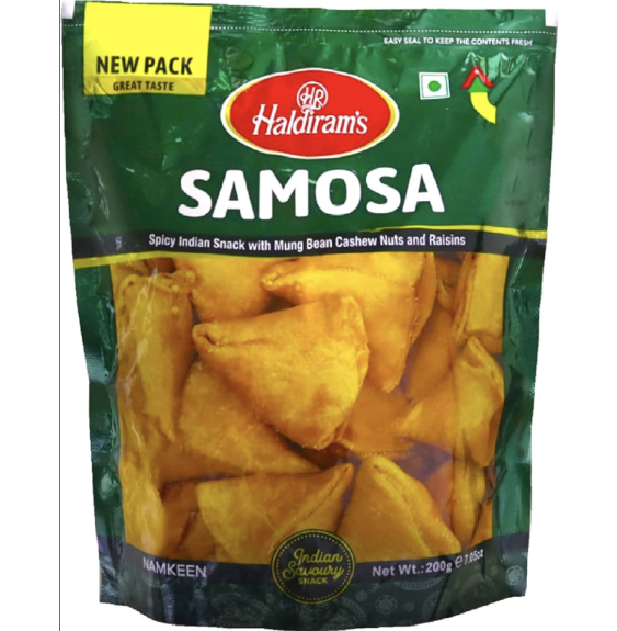 Samosa Haldiram – 200g | Chrupiące Samosy z Pikantnym Farszem na Przekąski,