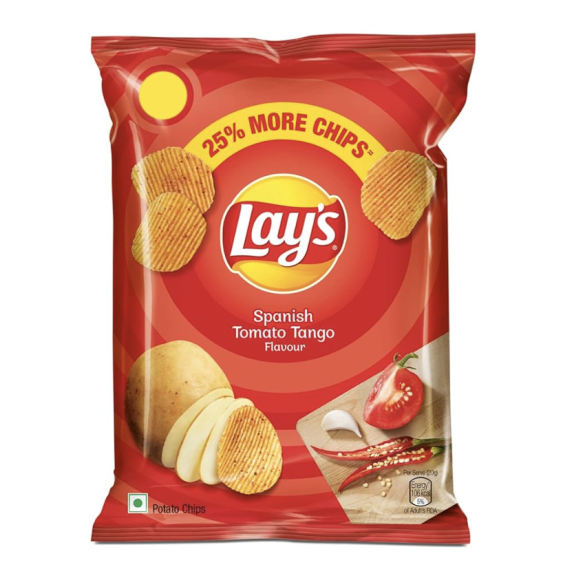 Lay’s Spanish Tomato Tango – 52g | Chipsy Ziemniaczane o Smaku Pikantnych Hiszpańskich Pomidorów,