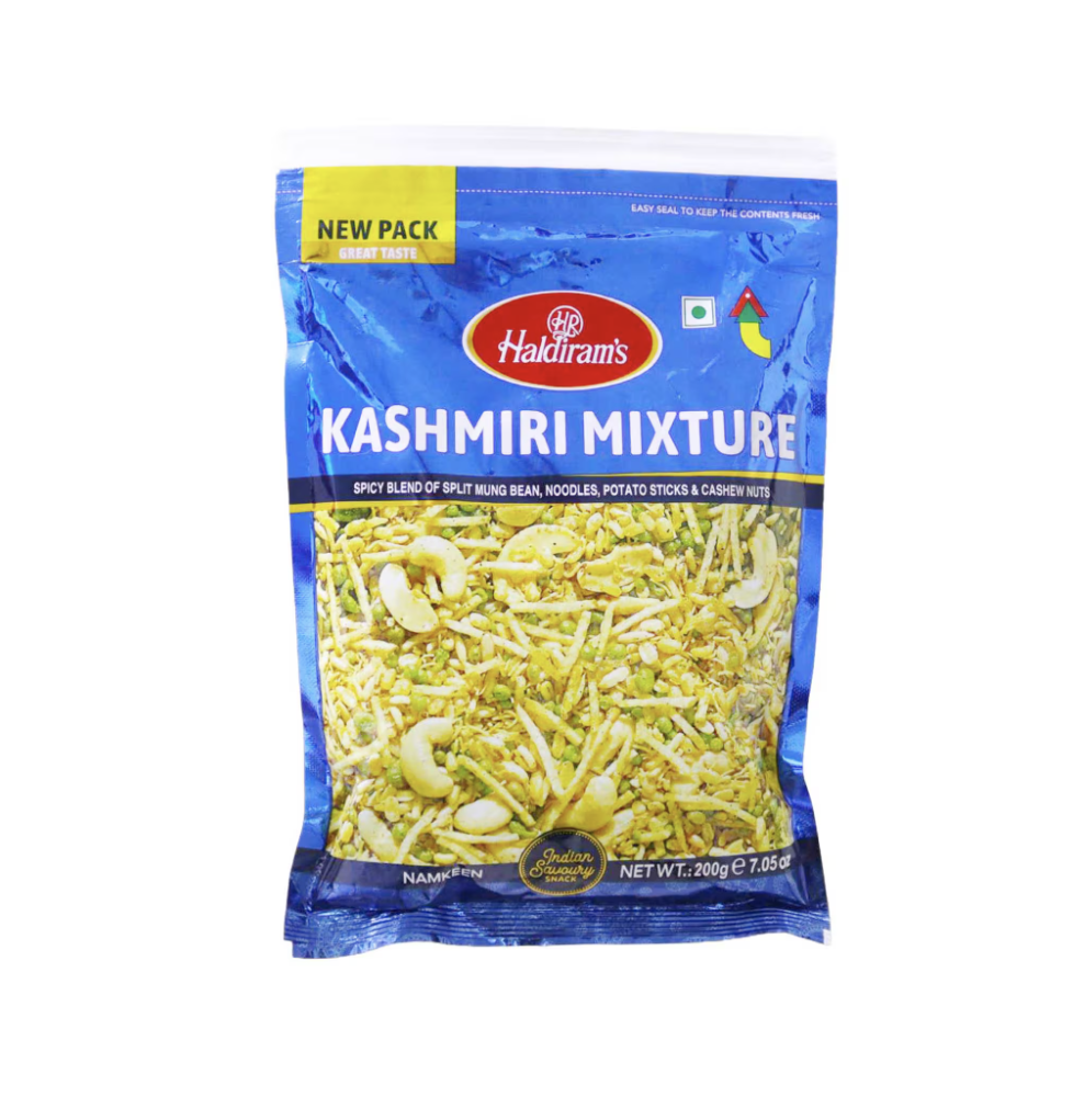 Mieszanka Kashmiri Haldiram – 200g | Pikantna Mieszanka Kashmiri na Przekąski i Przyjęcia,