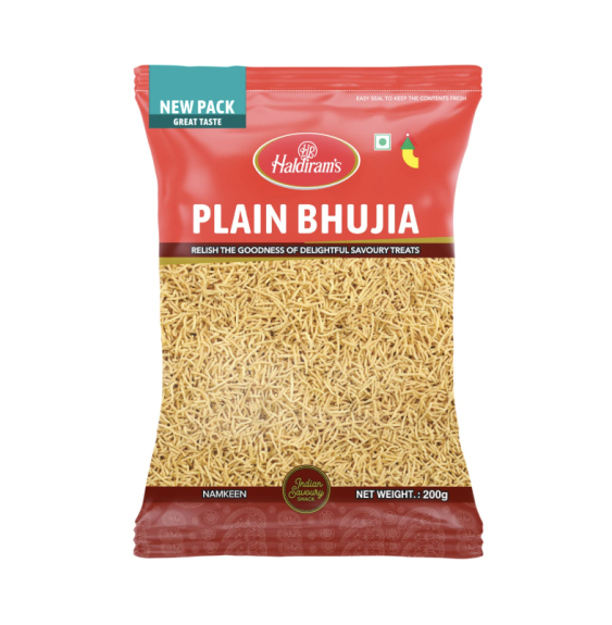 Bhujia Zwykła Haldiram – 200g | Chrupiąca Bhujia do Przekąsek i Herbaty,