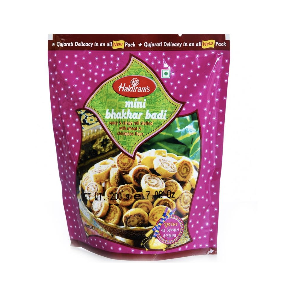 Mini BhakharBadi Haldiram – 200g | Chrupiące Mini BhakharBadi do Przekąsek,