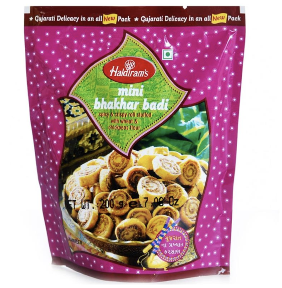 Mini BhakharBadi Haldiram – 200g | Chrupiące Mini BhakharBadi do Przekąsek,