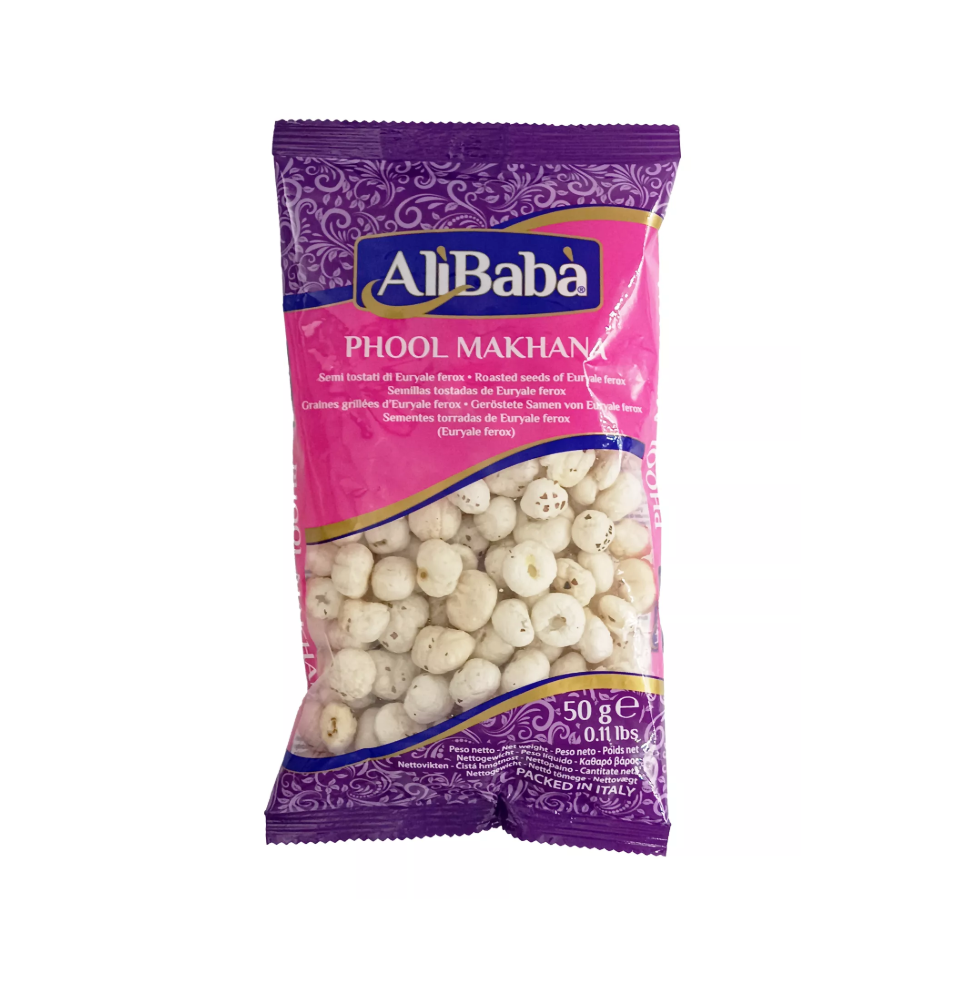 Nasiona Lotosu prażone Phool Makhana AliBaba 50g