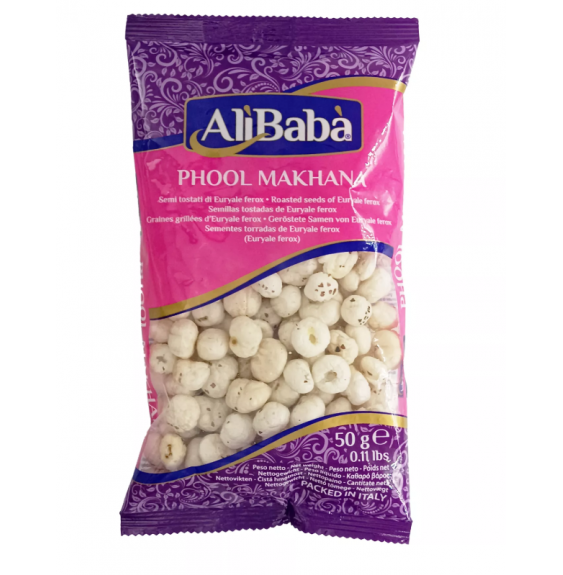 Nasiona Lotosu prażone Phool Makhana AliBaba 50g