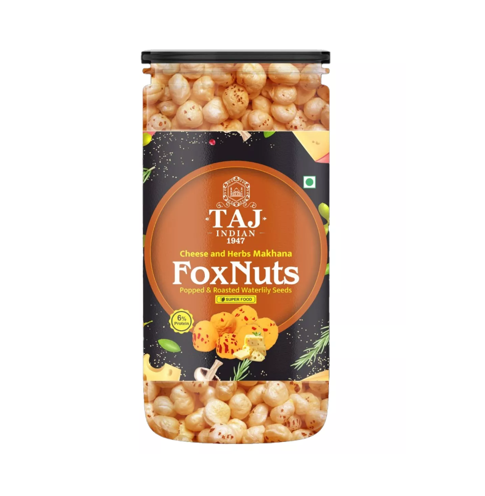 Przekąska serowo ziołowa Cheese And Herbs Makhana FoxNuts Taj Indian 90g