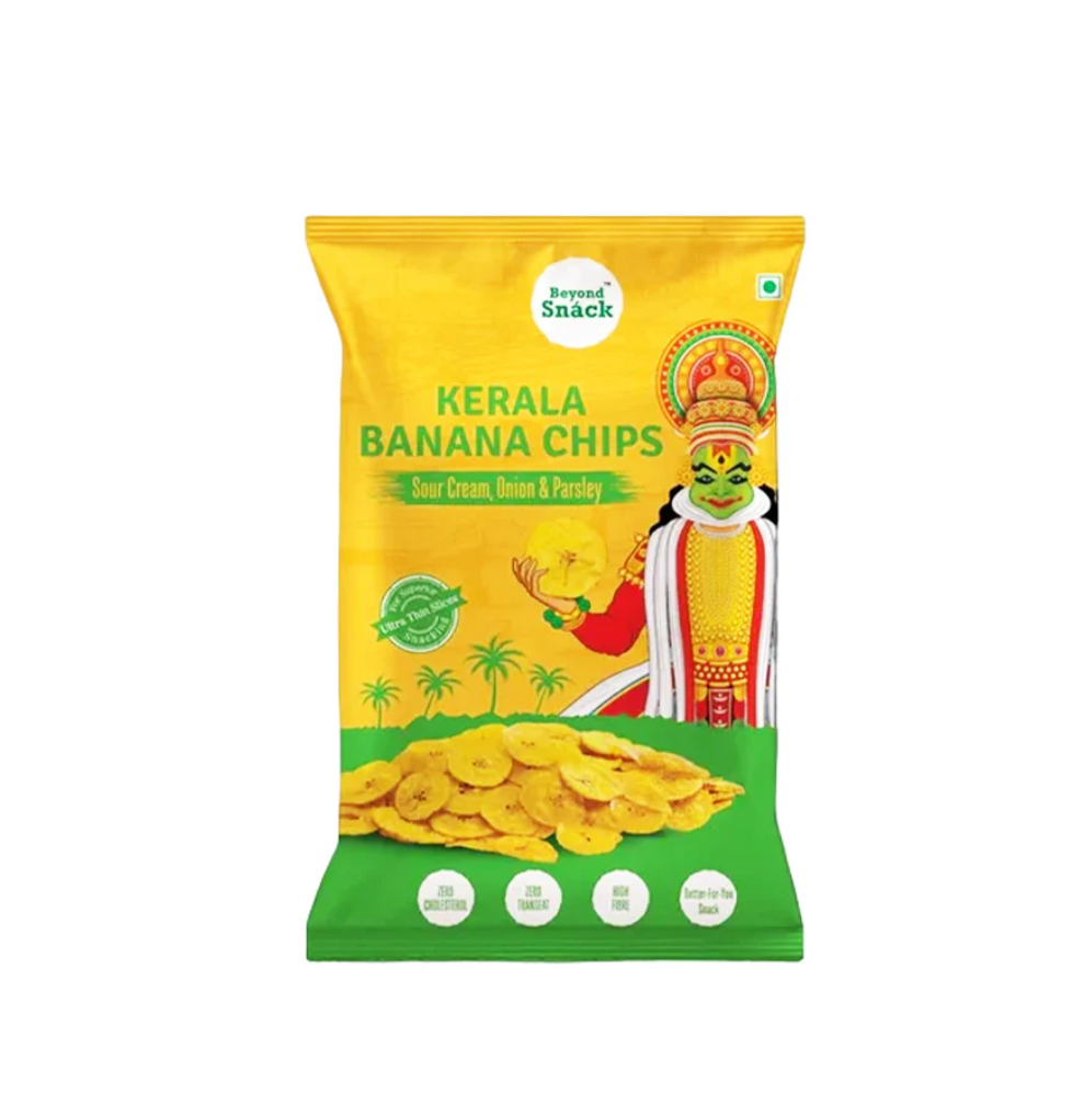 Beyond Snack Kerala Banana Chips Sour Cream Onion & Parsley 85 g