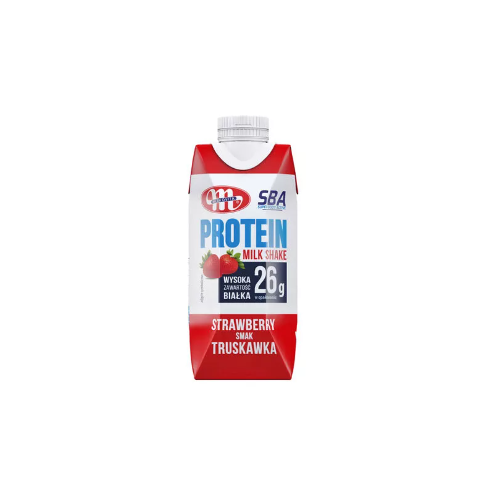 Super Body Active strawberry-flavored milk protein drink 350 g