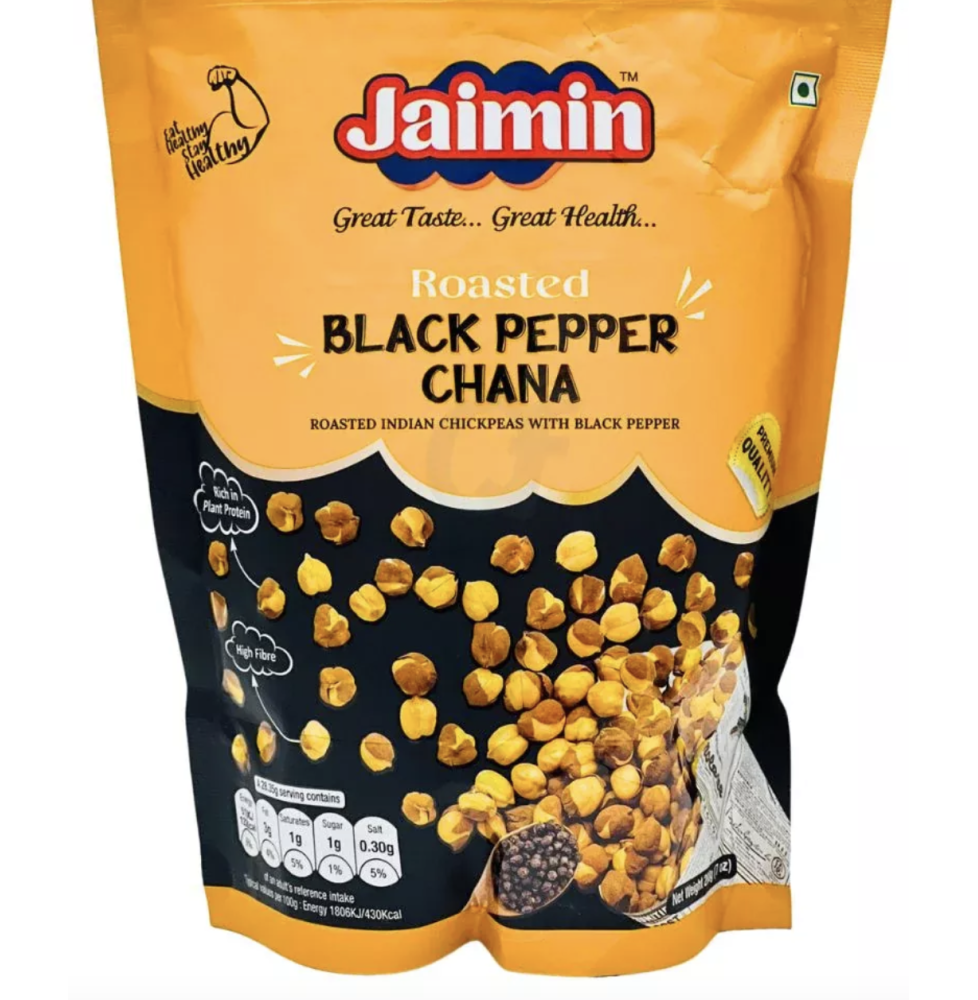 Prażona ciecierzyca Roasted Black Pepper Chana Jaimin 200g