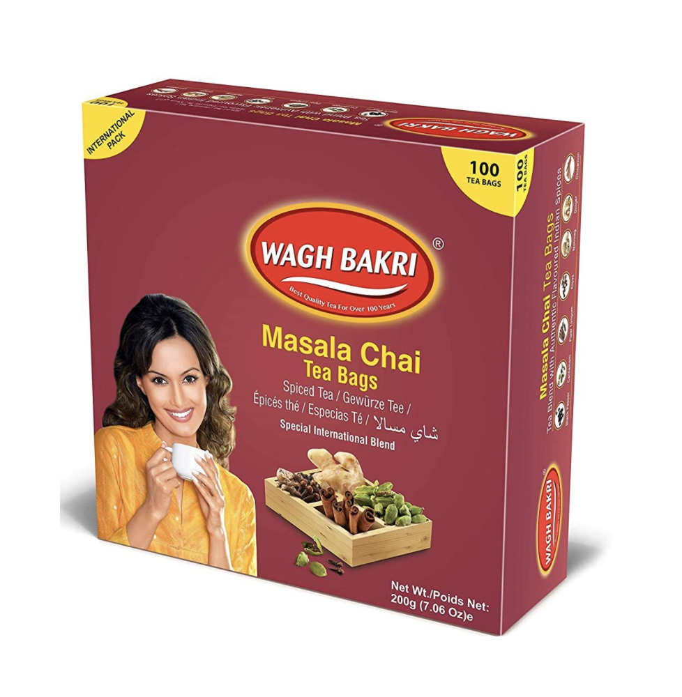 Masala Chai Tea with Spices Wagh Bakri 100 Bags