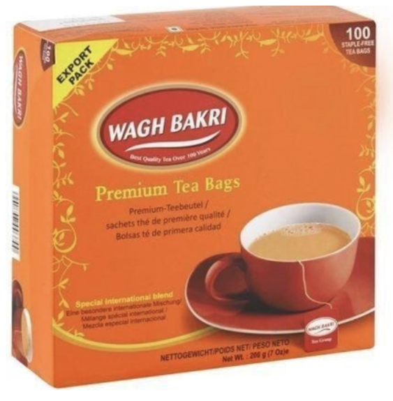 Premium Black Tea Wagh Bakri 100 Bags