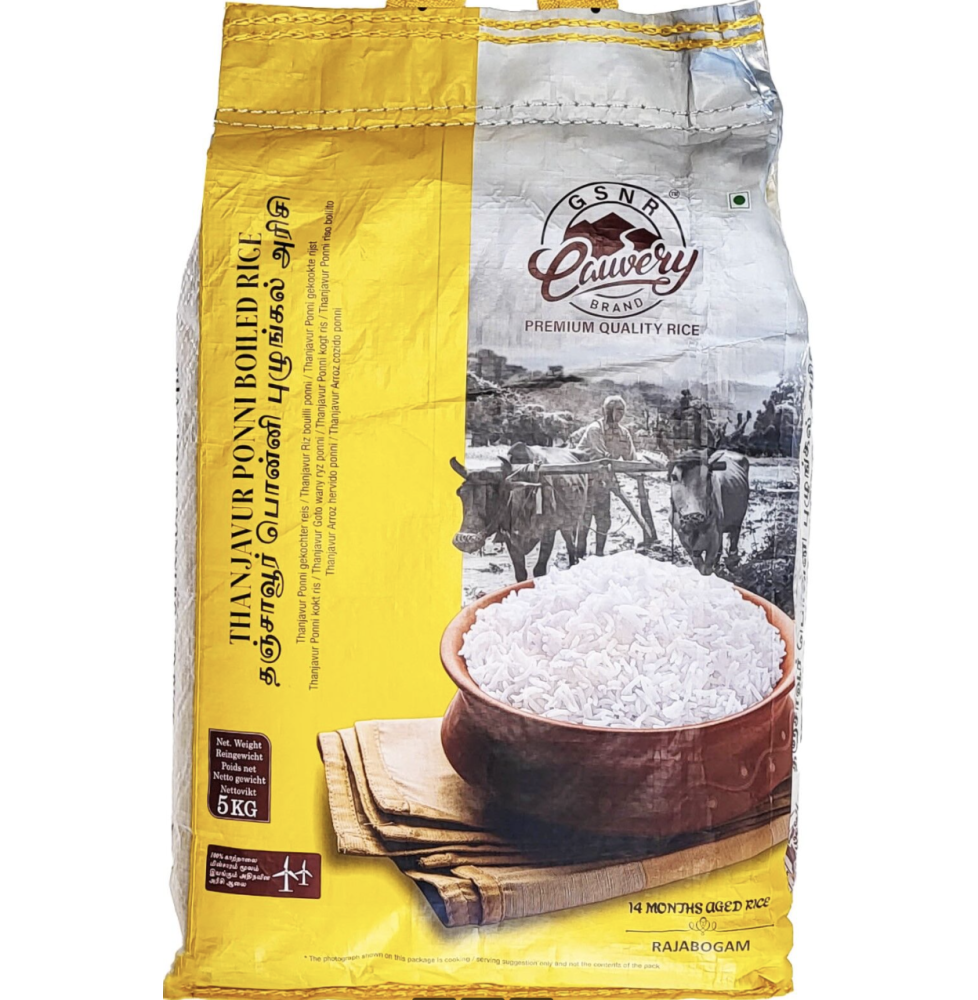Ryż Thanjavur Ponni Boiled Rice Cauvery 5kg