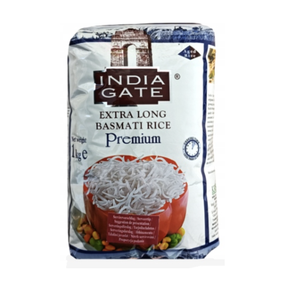 Ryż basmati długoziarnisty Premium Extra Long Basmati Rice India Gate 1kg